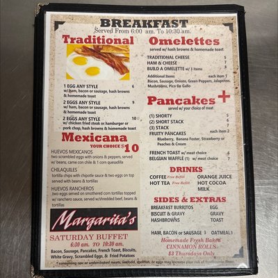 Menu photo 1 Margarita's Steakhouse Perryton, TX