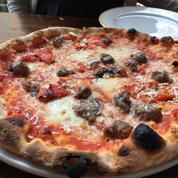 Capocaccia Trattoria - "Agnello" Lamb sausage Pizza - just yumm! - Pizza Near Me - Toronto, Ontario