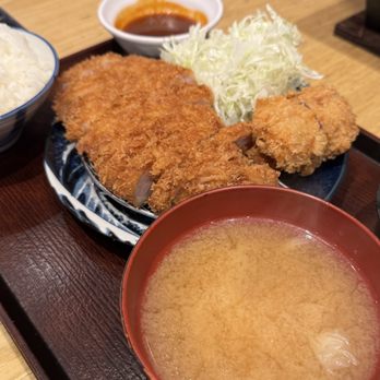 Ten no Meshi - Kurobuta Rosu & Hire Katsu Set (Pork Loin & Tenderloin) soooo yummy! The loin was my favorite - Japanese Near Me - Los Angeles, California Ten no Meshi - Kurobuta Rosu & Hire Katsu Set (Pork Loin & Tenderloin) soooo yummy! The loin was my favorite - Japanese Near Me - Los Angeles, California