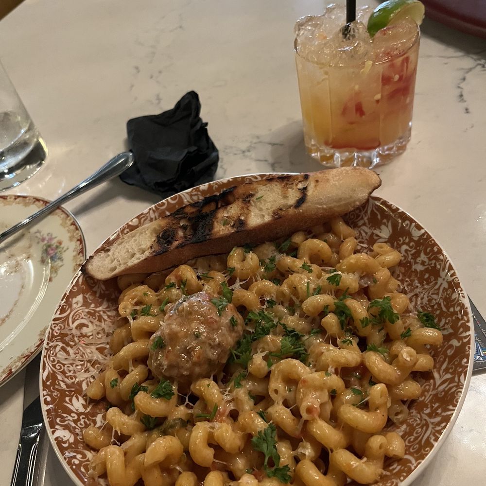 Kitchen and Rail - Vin Rose Pasta with meatball - Bars Near Me - Eagan, Minnesota Kitchen and Rail - Vin Rose Pasta with meatball - Bars Near Me - Eagan, Minnesota