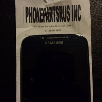 Phone Parts R Us - Cracked LCD and receipt with company name and address. - Wholesale Stores Near Me - Bronx, New York