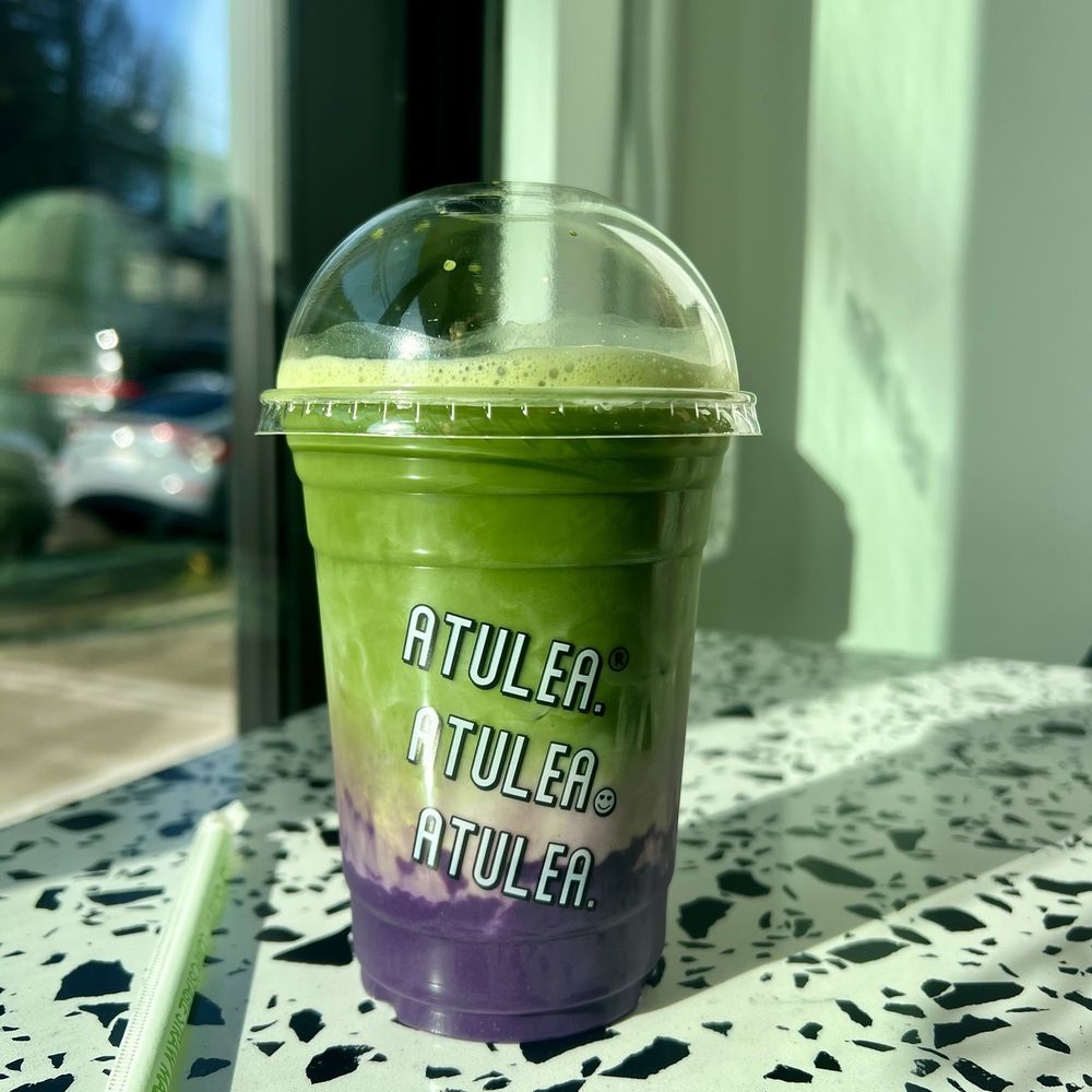 Atulea - Ube latte with matcha - Coffee & Tea Near Me - Seattle, Washington