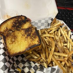 Mama's Toasted Cheeser - Other side just as burnt!