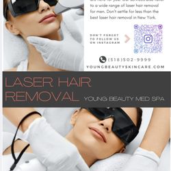 Young Beauty Skin Care - Bayside - Permanent Laser Hair Removal, $100 Off First for new client.
