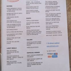 El Chivero - Menu English 18 March 2025