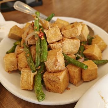 606 - Fried tofu with green beans - Hong Kong Style Cafe Near Me - San Francisco, California 606 - Fried tofu with green beans - Hong Kong Style Cafe Near Me - San Francisco, California