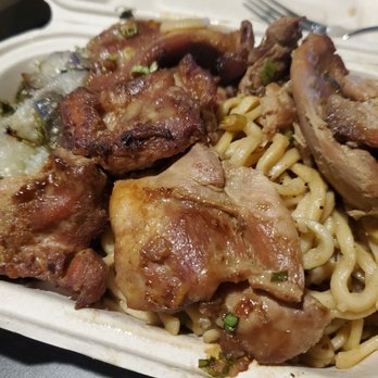 Blurr Kitchen - Meal plan with chicken, garlic noodles, and eggplant - Asian Fusion Near Me - Santa Clara, California