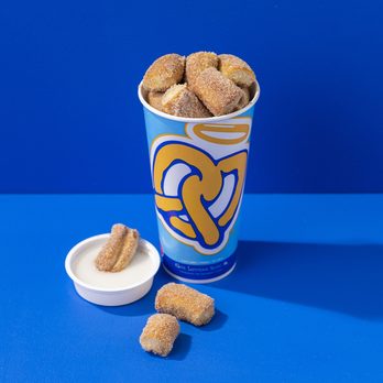 Auntie Anne's Pretzels - a cup of milk and some pretzels - Pretzels Near Me - Beavercreek, Ohio Auntie Anne's Pretzels - a cup of milk and some pretzels - Pretzels Near Me - Beavercreek, Ohio