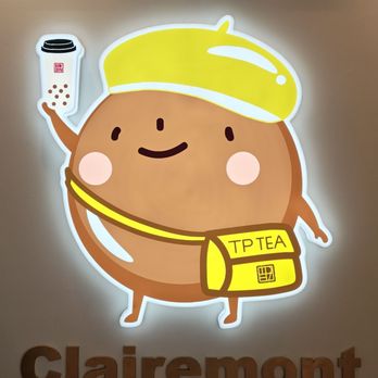 TP Tea - Business logo on the right wall - Bubble Tea Near Me - San Diego, California
