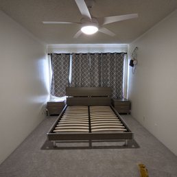 Installed ceiling fans in all bedrooms where there was originally no ceiling light fixture Installed ceiling fans in all bedrooms where there was originally no ceiling light fixture