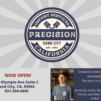 Precision Import Service - Auto Repair Near Me - Sand City, California Precision Import Service - Auto Repair Near Me - Sand City, California