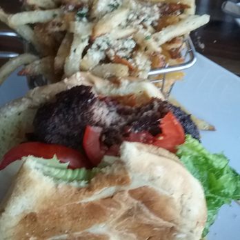 Cliffside Restaurant - Sirloin Burger after first bite- over cooked. - American Near Me - St George, Utah