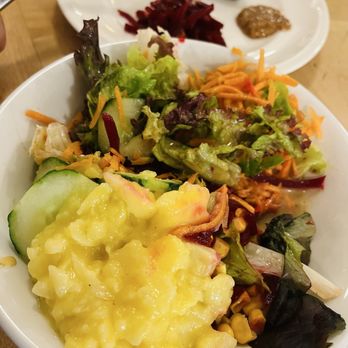 Bratwurstherzl - Salad and potato salad - Bavarian Near Me - Munich, BY