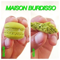 Maison Burdisso - Pistachio macaroon! (After a big bite)