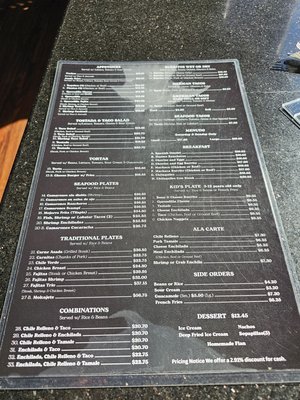 Menu photo 2 Hortencias At The Cliffhanger Crestline, CA