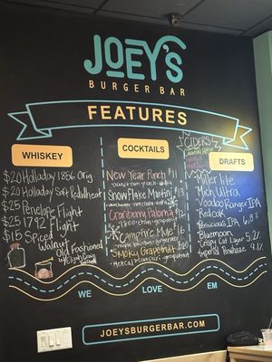Menu photo 8 Joey’s Burger Bar Oak Ridge, NC Menu photo 8 Joey’s Burger Bar Oak Ridge, NC