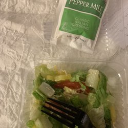 Mozzi's Pizza - Side salad (half eaten, there was more there but I got carried away before the picture).