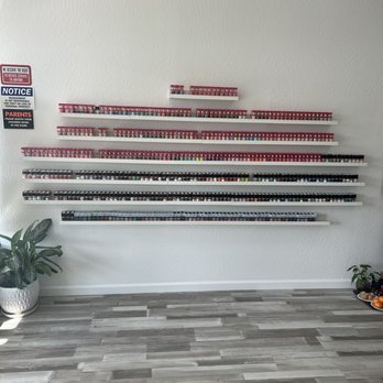 Superb Nails - Color Wall - Nail Salons Near Me - Pleasanton, California
