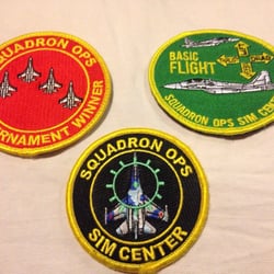 Squadron Ops Sim Center - Ceremony included great patches as awards!