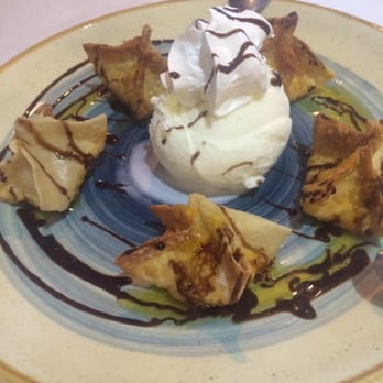 Blue Mango - White Chocolate Banana Wonton - Vegetarian Near Me - San Jose, California Blue Mango - White Chocolate Banana Wonton - Vegetarian Near Me - San Jose, California