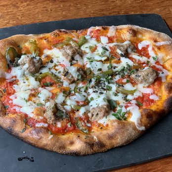 Serious Pie Downtown - Sausage pizza - Pizza Near Me - Seattle, Washington Serious Pie Downtown - Sausage pizza - Pizza Near Me - Seattle, Washington
