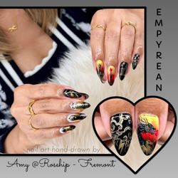 The Empyrean nail art by Amy @Rosehip, Fremont