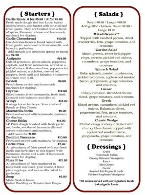 Menu photo 3 Del Vecchios Asheville, NC