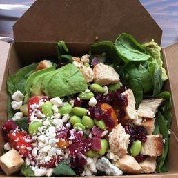Fresh made spinach salad