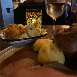 Red Lion - I quite enjoy their Sunday Roast.  The beef is always cooked to perfection.