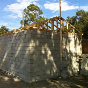 All-Bright Building Services - The original pumphouse was involved in a fire. We rebuilt it and the owner wanted something to use as a storm shelter as well... - Masonry/Concrete Near Me - Orlando, Florida All-Bright Building Services - The original pumphouse was involved in a fire. We rebuilt it and the owner wanted something to use as a storm shelter as well... - Masonry/Concrete Near Me - Orlando, Florida