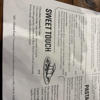 Wood Shop Social - This is a description of the chocolate ganache cake which I was told is always on the menu. It was very good. - Cocktail Bars Near Me - Mt Pleasant, Michigan Wood Shop Social - This is a description of the chocolate ganache cake which I was told is always on the menu. It was very good. - Cocktail Bars Near Me - Mt Pleasant, Michigan