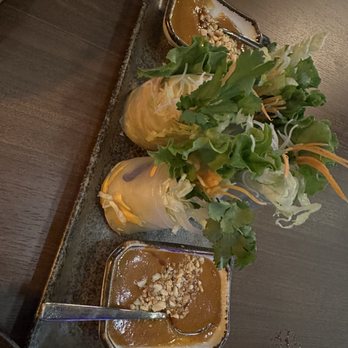 Yin Dee Thai Cuisine - Summer Roll w/peanut sauce - Thai Near Me - Portland, Oregon Yin Dee Thai Cuisine - Summer Roll w/peanut sauce - Thai Near Me - Portland, Oregon