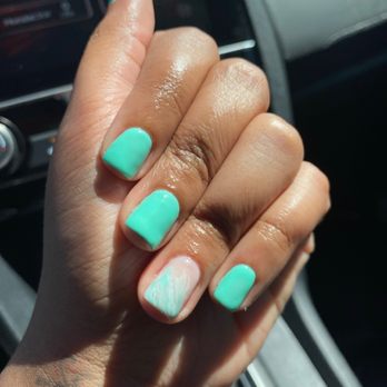 Blooming Nail Bar - Gel manicure with marble design - Nail Salons Near Me - Burbank, California Blooming Nail Bar - Gel manicure with marble design - Nail Salons Near Me - Burbank, California