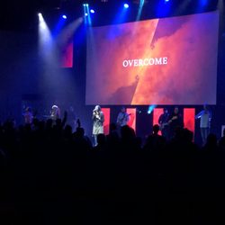 Lifesong Church - Band on stage! They are amazing. You can kind of get a feel for the amount of people that come here as well