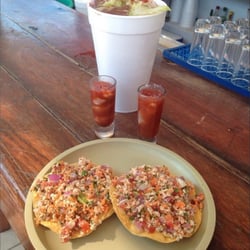 Buzzos - Michelada , 2 - Bilazos & Fish Tacos