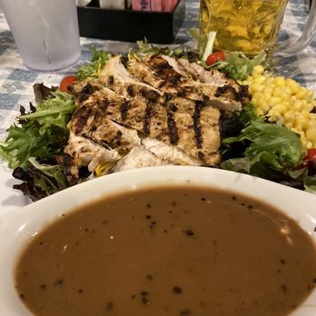 The Auslander - Grilled Chicken Salad - German Near Me - Fredericksburg, Texas The Auslander - Grilled Chicken Salad - German Near Me - Fredericksburg, Texas