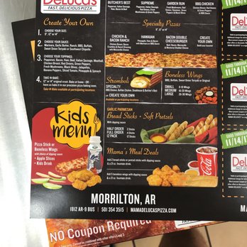 Mama De Luca's Pizza - the menu - Pizza Near Me - Morrilton, Arkansas Mama De Luca's Pizza - the menu - Pizza Near Me - Morrilton, Arkansas