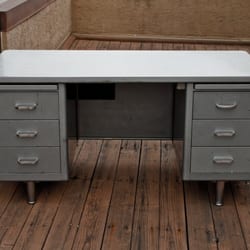 San Pablo Flea Market - I got this vintage tanker desk there, plus they offer delivery.