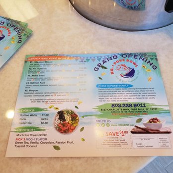 No1 Poke Bowl - menu - Hawaiian Near Me - Fort Mill, South Carolina No1 Poke Bowl - menu - Hawaiian Near Me - Fort Mill, South Carolina