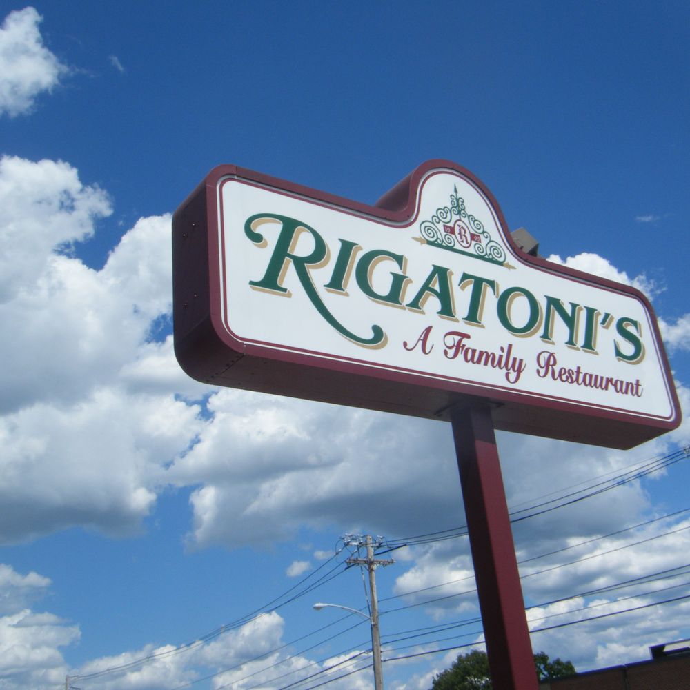 Rigatonis Family Restaurant - Easy to see sign - Italian Near Me - Warwick, Rhode Island Rigatonis Family Restaurant - Easy to see sign - Italian Near Me - Warwick, Rhode Island
