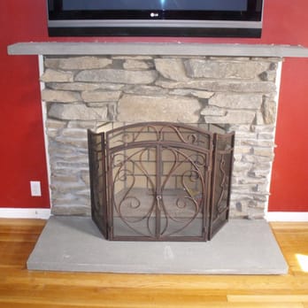 Complete Chimney Service - Stone fireplace, Stoughton, MA. Rebuilt brick fireplace, custom work, prepared for gas log installation. - Chimney Sweeps Near Me - Stoughton, Massachusetts Complete Chimney Service - Stone fireplace, Stoughton, MA. Rebuilt brick fireplace, custom work, prepared for gas log installation. - Chimney Sweeps Near Me - Stoughton, Massachusetts