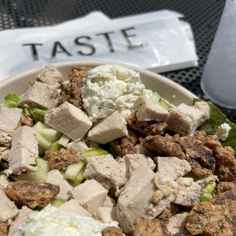 TASTE - Goat Cheese Salad with chicken - Specialty Food Near Me - Virginia Beach, Virginia TASTE - Goat Cheese Salad with chicken - Specialty Food Near Me - Virginia Beach, Virginia