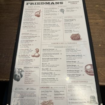 Friedman's - Menu catalogue - Breakfast & Brunch Near Me - New York, New York