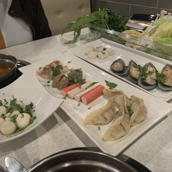 JuicyPot - Dumplings, Krab Sticks, Green Mussels, Scallops, Quail Eggs, Beef Meatballs, Beef Tendons, vegetables - Hot Pot Near Me - Orlando, Florida JuicyPot - Dumplings, Krab Sticks, Green Mussels, Scallops, Quail Eggs, Beef Meatballs, Beef Tendons, vegetables - Hot Pot Near Me - Orlando, Florida