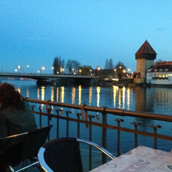 Seerhein - The old bridge from the terrace - German Near Me - Konstanz, BW
