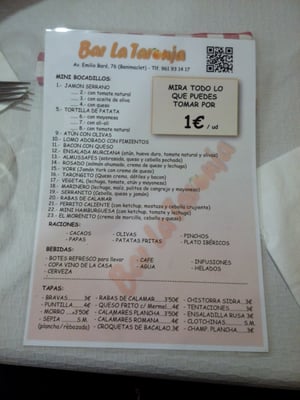 Menu photo 7 La Taronja Valencia, V Menu photo 7 La Taronja Valencia, V