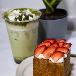 Kream Dessert - Matcha Kream Spanner ($7.50) and Strawberry Kream Bomb ($6.50)
