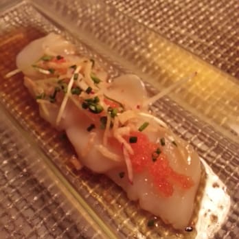 Stage Restaurant - Scallop sashimi..yum! - New American Near Me - Honolulu, Hawaii Stage Restaurant - Scallop sashimi..yum! - New American Near Me - Honolulu, Hawaii