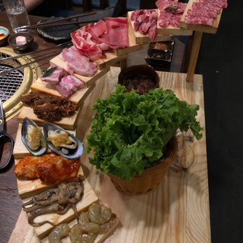 GAN-HOO BBQ - Meat lovers staircase - Barbeque Near Me - Flushing, New York