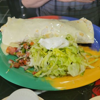 Senor Mezcal - Mezcal Burrito. Steak and chicken with vegetables. - Mexican Near Me - Evans, Georgia Senor Mezcal - Mezcal Burrito. Steak and chicken with vegetables. - Mexican Near Me - Evans, Georgia